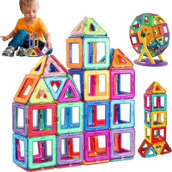 ostatní stavebnice Magnetická stavebnice 2D/3D - Kreativní zábava a rozvoj myšlení!