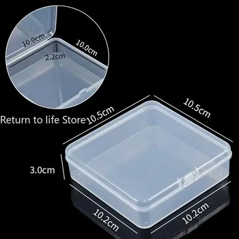 Úložný box Mini transparentní plastový úložný box | plastová krabička - 10,5