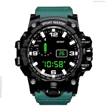 Hodinky Multifunkční digitální sportovní pánské hodinky | pánské doplňky - Zelený