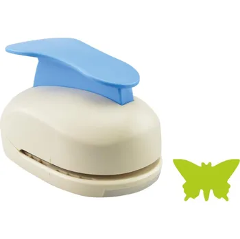 Děrovačka Raznice kovová na papír MAXI motýl