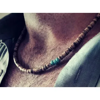 Náhrdelník Pánský korálkový náhrdelník | šperk - A14