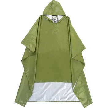 Pláštěnka Multifunkční nepromokavá pláštěnka | ochrana do deště - armádní zelená