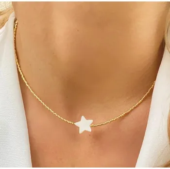 Náhrdelník Boho náhrdelník s perlou | dámský šperk - 14