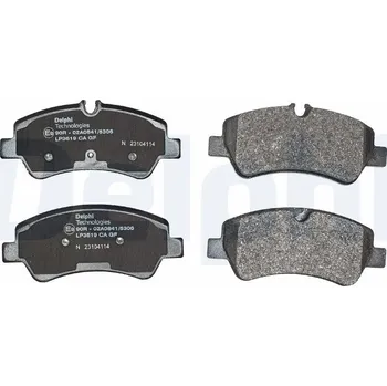 Brzdový systém Sada brzdových destiček, kotoučová brzda DELPHI LP3619