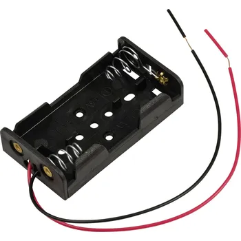 Držák baterie TRU COMPONENTS TC-13220616 bateriový držák 2x AA kabel (d x š x v) 60 x 33 x 14.6 mm