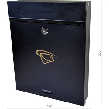 Železářství Poštovní schránka (250x305x60mm), max. formát listu: A4, černá