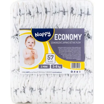 Dětské zboží NAPPY Economy 2 Mini 3-6 kg, 57ks