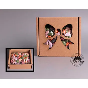 Dárková krabička Mlsná krabička S - Čokokamínky Typ výřezu: 1 - anděl