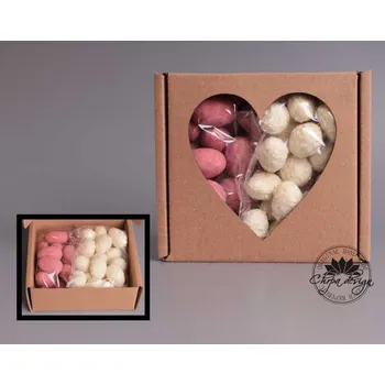 Mlsná krabička S - Mandle kokos & maliny Typ výřezu: 7 - kolečka