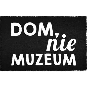 Rohožka VCHODOVÁ ROHOŽKA 40X60CM ČERNÁ KOKOSOVÁ - DOMOV, NE MUZEUM