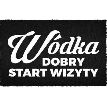 Rohožka Vstupní rohožka 40x60 cm černá kokosová - Vtipný design: Vodka - Dobrý start