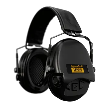 Chránič sluchu Sluchátka Sordin Supreme Pro-X Slim (kůže;PVC;černé)