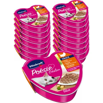 Vitakraft POESIE mokré krmivo pro kočky krůtí se sýrem 24x85g