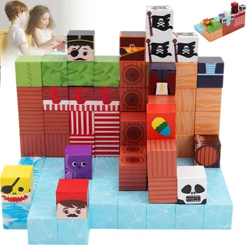 ostatní stavebnice MAGNETICKÉ STAVEBNICE PRO DĚTI 1 PANÁČEK 100 KOSTEK