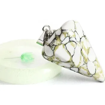 Přívěsek Křišťálový kuželový přívěsek z kamene | komponent na výrobu šperků - WTSS