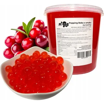 Bubble tea Kuličky do Bubble Tea Popping Boba - Brusinky 3,4 kg