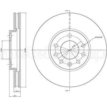 Brzdový kotouč Brzdový kotouč METELLI 23-0608C