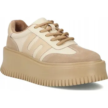 Dámské tenisky FILIPPO DP7111 Béžové kožené tenisky 39