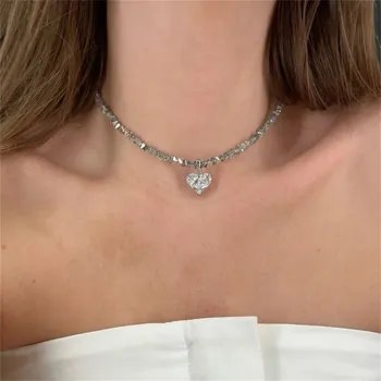 Náhrdelník Vintage boho náhrdelník s přívěskem srdce | šperk - NES-10047-21