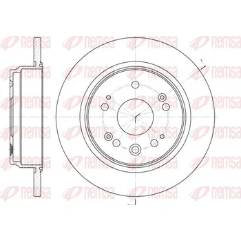 Brzdový kotouč Brzdový kotouč REMSA 6912.00