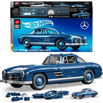 ostatní stavebnice Mattel Brick Shop Hot Wheels Premium Series Mercedes-Benz 300SL 1600 dílků