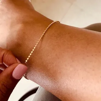 Náramek Elegantní řetízkový náramek ve zlaté barvě | náramek šperk