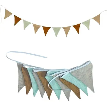 Party dekorace Látková dětská girlanda | závěsná dekorace, narozeninová dekorace - 4