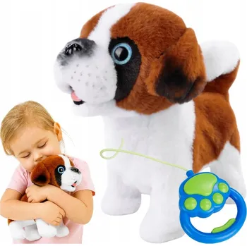 plyšák Interaktivní Pejsek Zvířátko Chodící na Baterie Dárek pro Holčičky