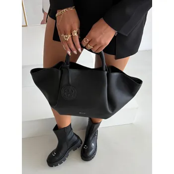 Kabelka BIG STAR SHOES Dámská Taška Shopper Z Eko Kůže Big Star SS574003 Barva: Černá, Velikost: ONE SIZE