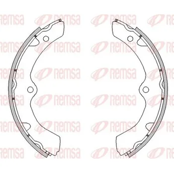 Brzdová čelist Brzdové pakny REMSA 4455.00