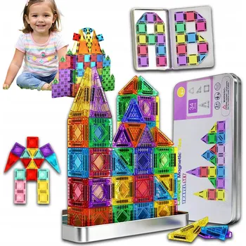 ostatní stavebnice Mini magnetické stavební Stavebnice, 34 dílů – Vzdělávací hračka pro děti
