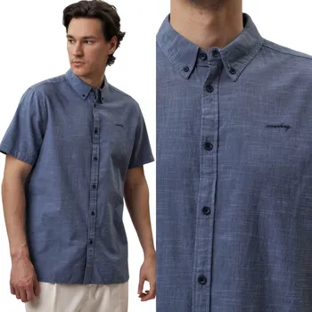 Pánská košile Pánská košile Mustang Berkeley Modrá Dvoubarevná Regular Fit M