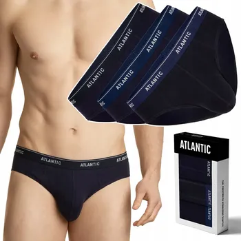 Slipy Pánské slipy 3-BALENÍ slipy ATLANTIC 3MP-157 - L