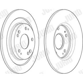 Brzdový kotouč Brzdový kotouč JURID 563128JC