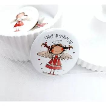 Kosmetické zrcátko Andílek Spolu to zvládneme 1, zrcátko průměr 58 mm, 1 kus