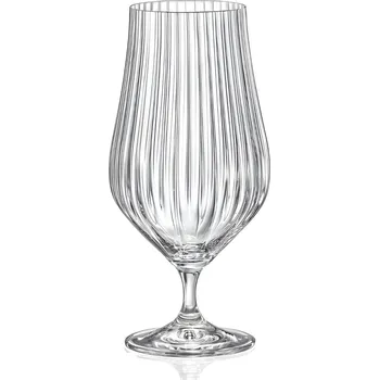 Sklenice Bohemia Crystal Sklenice na pivo Tulipa Optic 540ml (set po 6ks)