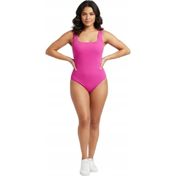 Body Dámské Tvarující Body na Ramínka Basic Casual Tréninkové Růžové M