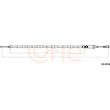 Lanko parkovací brzdy Tažné lanko, parkovací brzda COFLE 92.10.4750