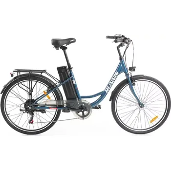 Sport Elektrokolo - HECHT RUNNIS BLUE (SET) (Městské elektrokolo, akumulátor Li-ion 36 V / 10,4 Ah. Motor 250 W. Kola 26", hmotnost 23 kg. Akumulátor a nabíječka jsou součástí balení.)