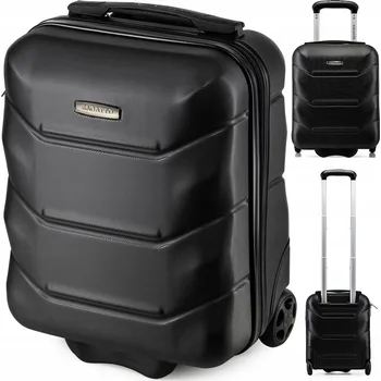 Zagatto Kabinový kufr malý Wizzair na kolečkách 40x30x20 cm příruční zavazadlo zlatá