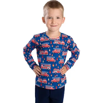 BETTY MODE Dětské tričko Hasičská Jednotka, dlouhý rukáv Velikost: 116