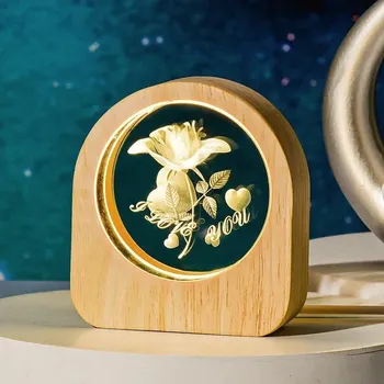 Dekorativní svítidlo Křišťálová led koule hvězdná obloha | světelná dekorace - Růže