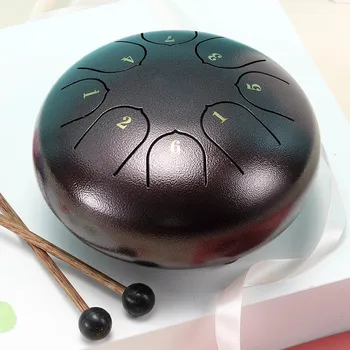 Hudební nástroj pro děti Ocelový buben handpan 6 palců | dětský hudební nástroj, meditační buben - 67