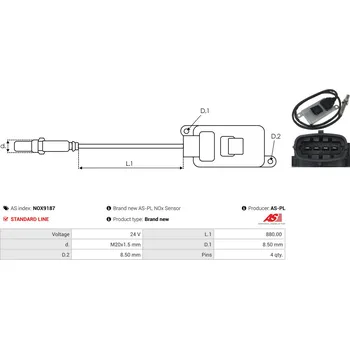 Alternátor Regulátor generátoru AS-PL Sp. z o.o. ARE0009