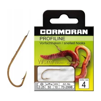 Rybářský háček Cormoran Profiline navázané háčky s protihroty č.6