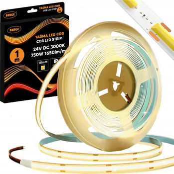 LED páska Berge LED pásek COB Neon 24V - 528D - 15W/m - IP20 - 1m - 1650lm - teplá barva