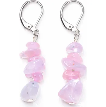 Náušnice Ocelové náušnice s růženínem Naela