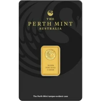 Zlatý slitek Perth Mint 5 g (ryzost 999,9/1000)