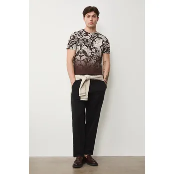 Pánské oblečení Bavlněné tričko Medicine RS26-TSM307 hnědá 88X, vel. M