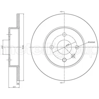 Brzdový kotouč Brzdový kotouč METELLI 23-0799C